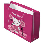 Grand Sac Cadeau Little Kitty (Devant Angle)
