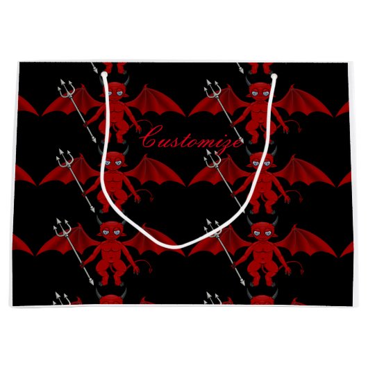 Grand Sac Cadeau Little Red Devil Thunder_Cove (Devant)