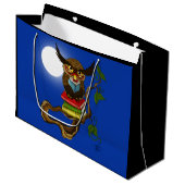Grand Sac Cadeau Livres Cute Owl (Devant Angle)