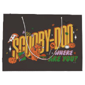 Grand Sac Cadeau Logo de collation Scooby-Doo Halloween (Dos)