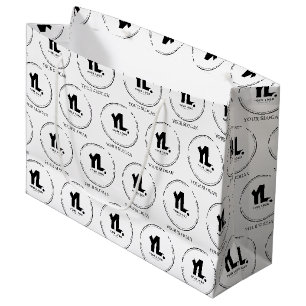 Grand Sac Cadeau Logo d'entreprise personnalisé professionnel
