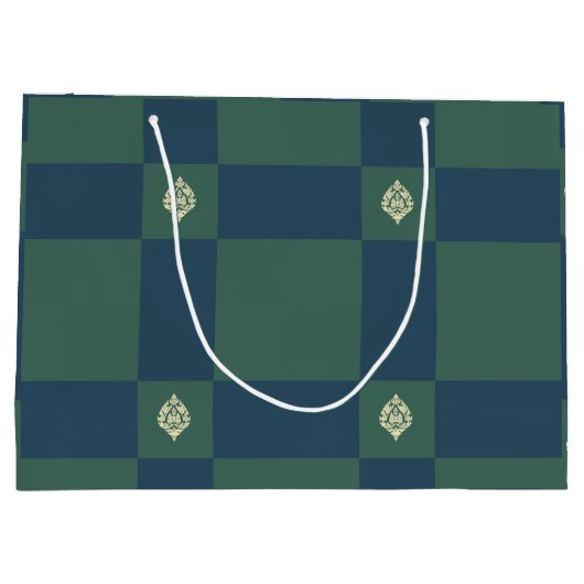 Grand Sac Cadeau Logo essence verte (Dos)