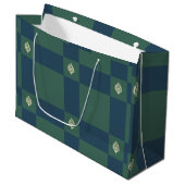 Grand Sac Cadeau Logo essence verte (Devant Angle)