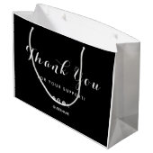 Grand Sac Cadeau Logo Merci Business (Dos Angle)