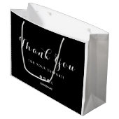 Grand Sac Cadeau Logo Merci Business (Devant Angle)