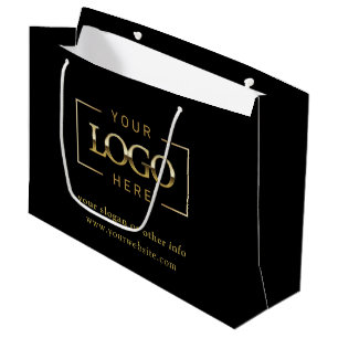 Grand Sac Cadeau Logo personnalisé de l'entreprise Promotionnel n