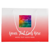 Grand Sac Cadeau Logo personnalisé du script de calligraphie ici Mo (Dos)