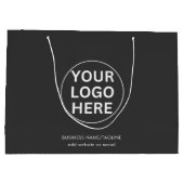 Grand Sac Cadeau Logo Professionnel Entreprise Marque Gary (Dos)
