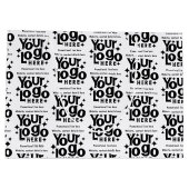 Grand Sac Cadeau Logo professionnel Texte promotionnel Rétro (Dos)