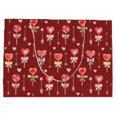 Grand Sac Cadeau Lollipopes Et Flèches (Dos)