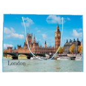 Grand Sac Cadeau Londres, Royaume-Uni Big Ben View (Dos)