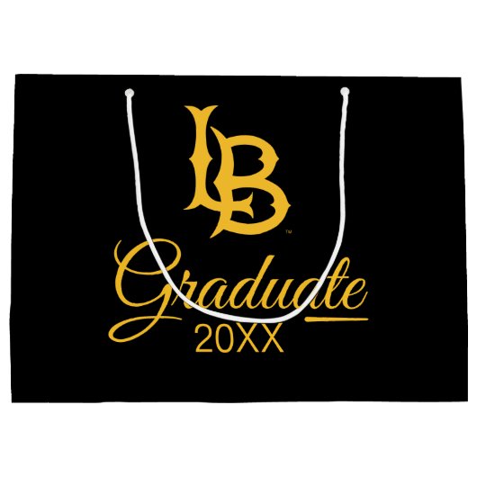 Grand Sac Cadeau Long Beach State Logo Graduation (Dos)