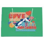 Grand Sac Cadeau LOONEY TUNES™ | SYLVESTER™ & TWEETY™Love Holidays (Devant)