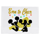 GRAND SAC CADEAU L'OR EST NÉ À CHETER MEGAPHONE POM-POM GIRL (Dos)