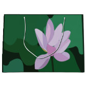 Grand Sac Cadeau Lotus rose (Devant)