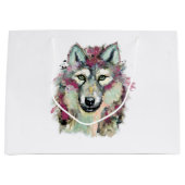 Grand Sac Cadeau Loup (Devant)