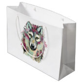 Grand Sac Cadeau Loup (Dos Angle)