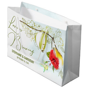 Grand Sac Cadeau Love Is Brewing Hummingbird Tea Party