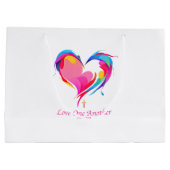 Grand Sac Cadeau Love One Another Bible Verse John 1334 (Dos)