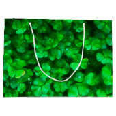 Grand Sac Cadeau Lucky Celtic Irish Green Shamrocks (Dos)