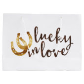 Grand Sac Cadeau Lucky in Love Horseshoe (Dos)