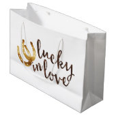 Grand Sac Cadeau Lucky in Love Horseshoe (Devant Angle)
