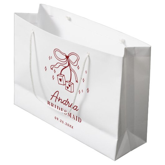Grand Sac Cadeau Lucky in Love Vegas Casino Dés Bride Tribus (Devant Angle)