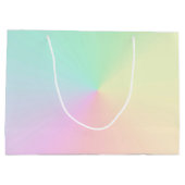 Grand Sac Cadeau Lumière Ombre Arc-en-ciel Pastel esthétique (Dos)