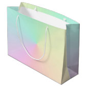 Grand Sac Cadeau Lumière Ombre Arc-en-ciel Pastel esthétique (Dos Angle)