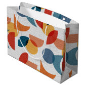 Grand Sac Cadeau Lumineuse géométrique rétro Abstrait Moyen-siècle  (Dos Angle)