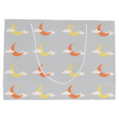 Grand Sac Cadeau Lune et étoiles (Dos)