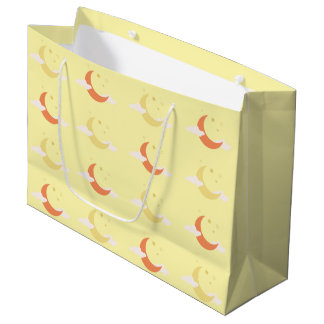 Grand Sac Cadeau Lune et étoiles