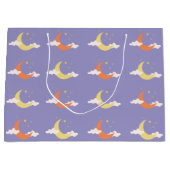 Grand Sac Cadeau Lune et étoiles (Devant)