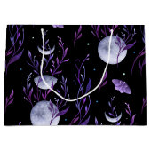 Grand Sac Cadeau Lune et mauve (Devant)