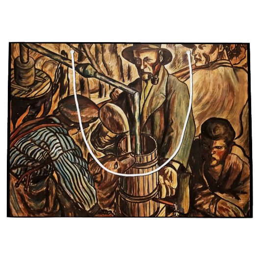 Grand Sac Cadeau Lune faisant blanc éclair Whiskey Liqueur (Devant)