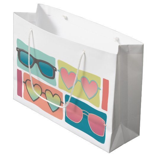 Grand Sac Cadeau Lunettes de soleil (Devant Angle)
