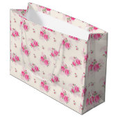 Grand Sac Cadeau Luxe floral (Devant Angle)