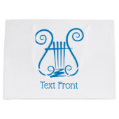 Grand Sac Cadeau Lyre Bleue (Devant)