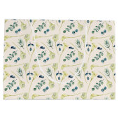 Grand Sac Cadeau Lys calla blanc et eucalyptus  (Dos)