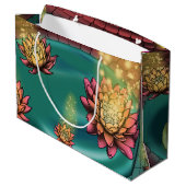 Grand Sac Cadeau Lys de fée et d'eau afro-américains (Dos Angle)