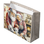 Grand Sac Cadeau M. et Mme Clause Jolie Noël (Devant Angle)