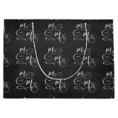 Grand Sac Cadeau M. & Mme sur tableau noir (Devant)
