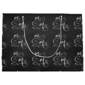 Grand Sac Cadeau M. & Mme sur tableau noir (Dos)