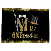 Grand Sac Cadeau M. Onederful Boys Premier anniversaire (Dos)