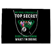 Grand Sac Cadeau Ma Stratégie De Pool Est Même (Dos)