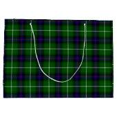 Grand Sac Cadeau MacDonald tartan bleu vert plaid (Dos)