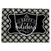 Grand Sac Cadeau MacFarlane Modern  Scottish Tartan Christmas (Dos)