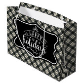 Grand Sac Cadeau MacFarlane Modern  Scottish Tartan Christmas (Dos Angle)