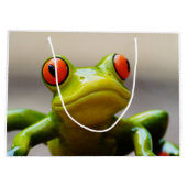 Grand Sac Cadeau Macro grenouille (Dos)