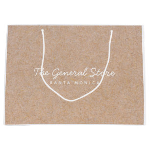 Grand Sac Cadeau Magasin général Kraft Boutique de détail